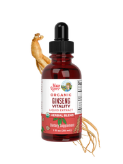 Organic Ginseng Vitality Herbal Blend Liquid Drops