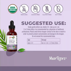 Organic Kidney & Bladder Herbal Blend Liquid Drops